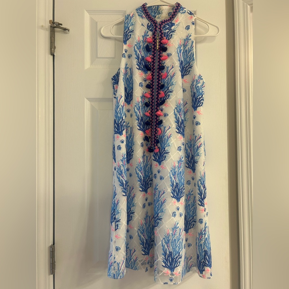 Lilly Pulitzer Blue and Pink Mini Dress